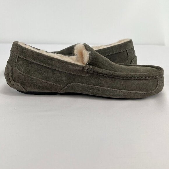 UGG Men's Ascot Slippers Charcoal Size 8 Slip On Casual Comfort - Picture 7 of 12